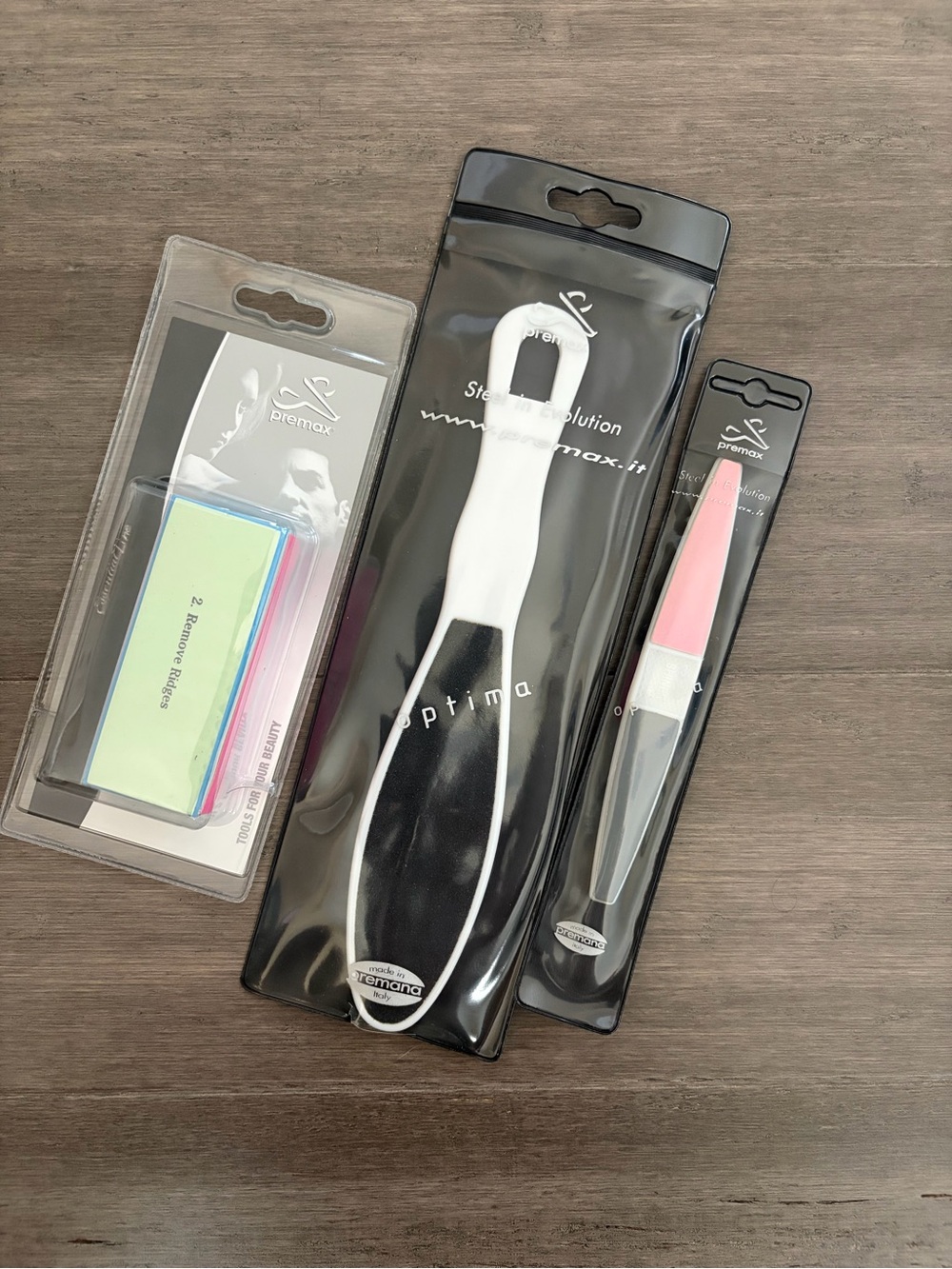 Bundle Pedicure Set - Foot File, Nail File & Filing Block, Made in Italy